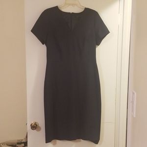J. Crew 12T V Neck Wool Dress - Navy